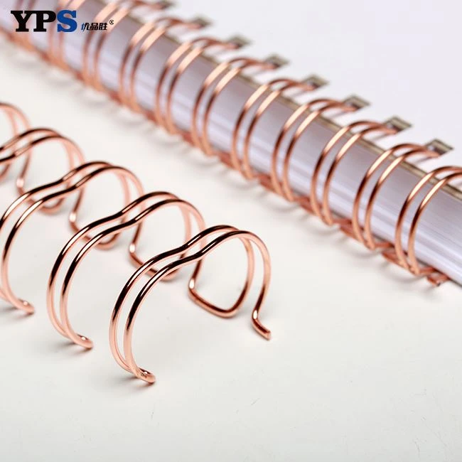 Rose gold plating double wire o