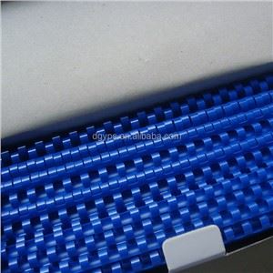 12mm (1/2") 21 Cylchoedd Crib Rhwymo Troellog Plastig