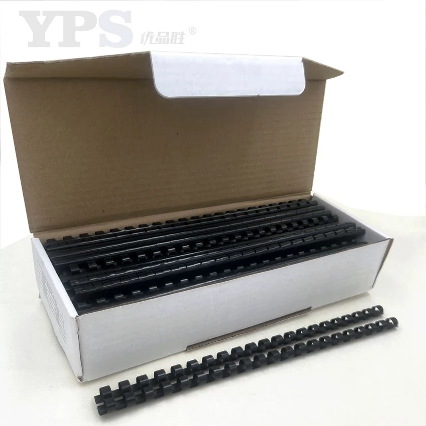Black Color 19 Rings Plastic Binding Comb