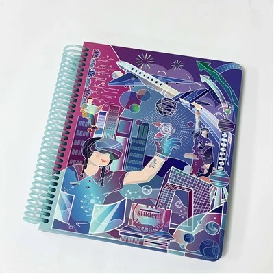 Llyfr Nodiadau Troellog A5 Hardcover Customizable 80 Tudalennau wedi'u leinio Cynlluniwr Coil Anifeiliaid Anwes OEM/ODM ar gyfer myfyrwyr a busnesau